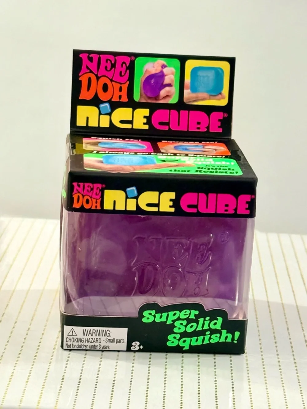 Schylling PURPLE NeeDoh Nice Cube Super Solid Squish ✨ AUTHENTIC ✨ SHIPS FAST!